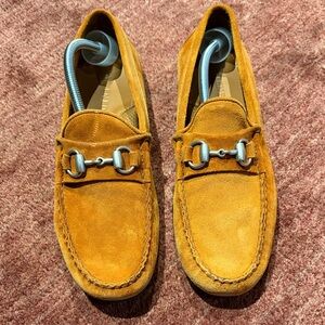 Allen Edmonds Men's Suede Loafers - Orange. Worn once